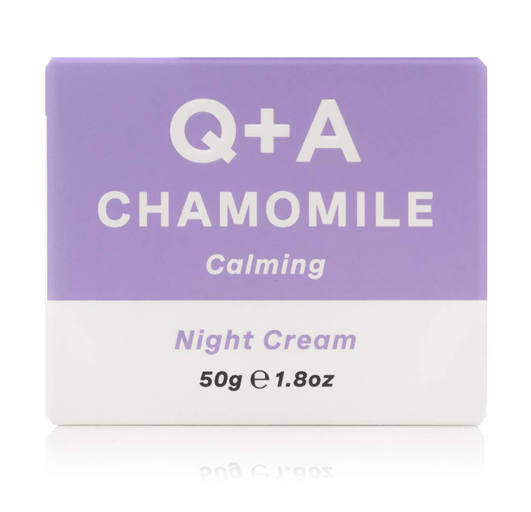 Q+A Chamomile Night Cream, a Super Soothing Moisturiser, works whilst you sleep for a hydrated and fresh complexion (1.8 Fl.Oz)