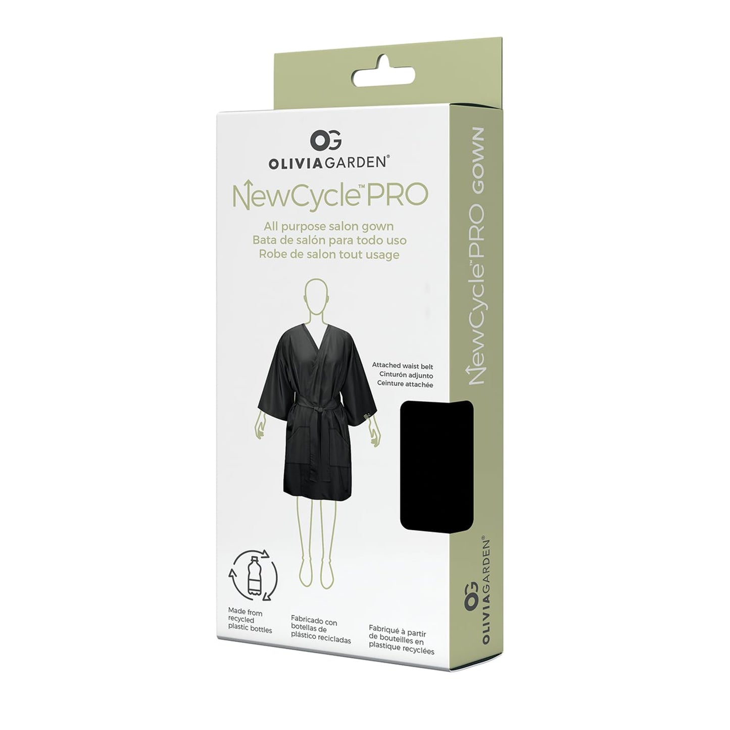 Olivia Garden All-Purpose Hairdresser Gown with Color Bowls, Waterproof Smock for Haircuts, Bleaching, and Styling