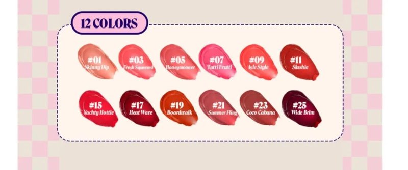 Benefit Splashtint Moisturizing Dewy Lip Tint #1 Skinny Dip (Soft Peach), 0.2 Ounce