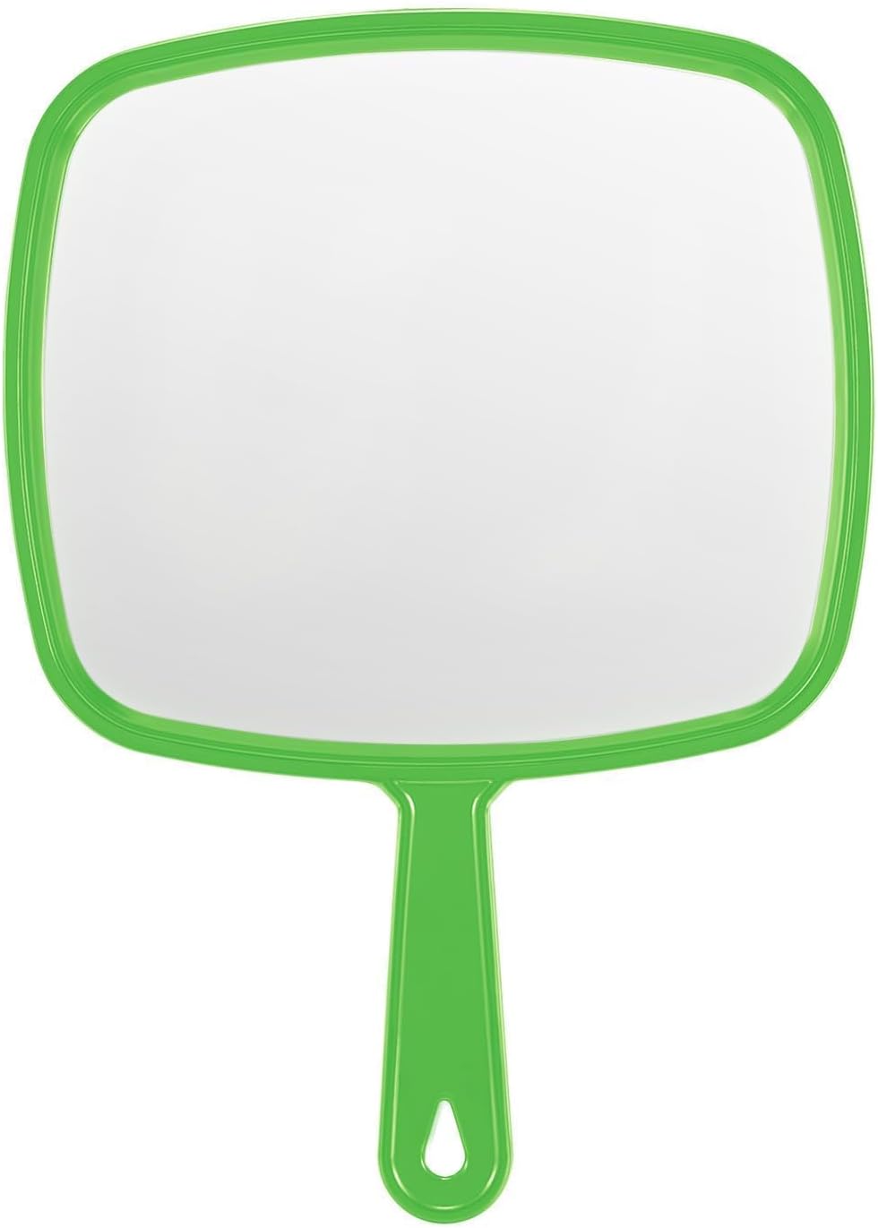 Extra Large Handheld Mirror,Hand Salon Mirror with Handle for Barbers, Hairdressing (Black,12.4" Lx 9" W)