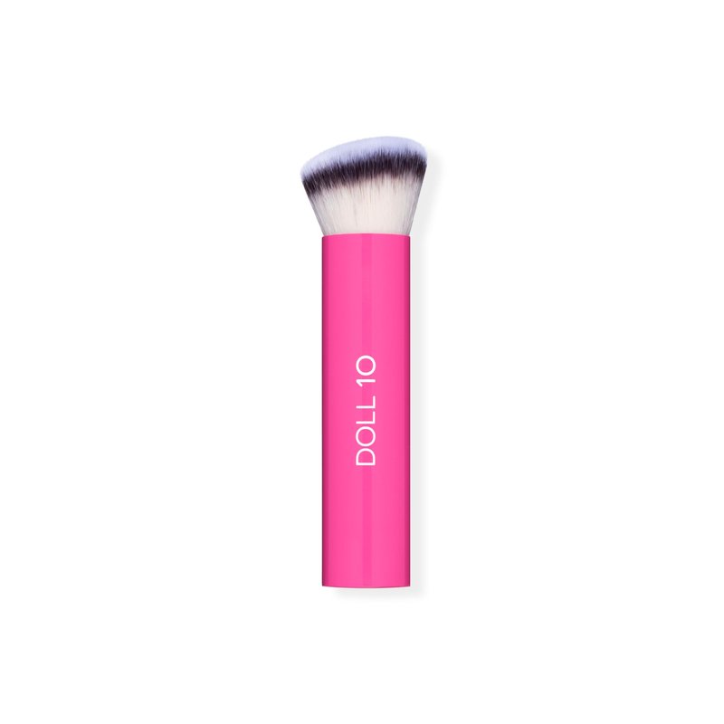 Doll 10 Buff & Bounce Brush – Ultra-Soft Makeup Brush for Flawless Foundation Application – Buffs & Blends Creams, Balms, and Liquids for Smooth, Airbrushed Finish – Vegan & Cruelty-Free Beauty Tool