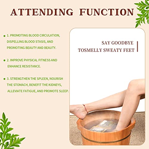 30 Pack Ginger & Mugwort Herbal Foot Soak Spa Set - 900g Natural Plant Blend with Safflower & Angelica Root, Relaxing Aromatherapy Bath for Home Wellness øÜÊÅøÐ ÞÅéÄøÜÊÅ÷Ò