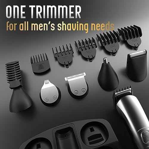Ufree Beard Trimmer for Men, Waterproof Electric Razor for Nose, Body, Face & Mustache, Cordless Hair Clippers Shavers Grooming Kit, Gifts for Men Husband Father