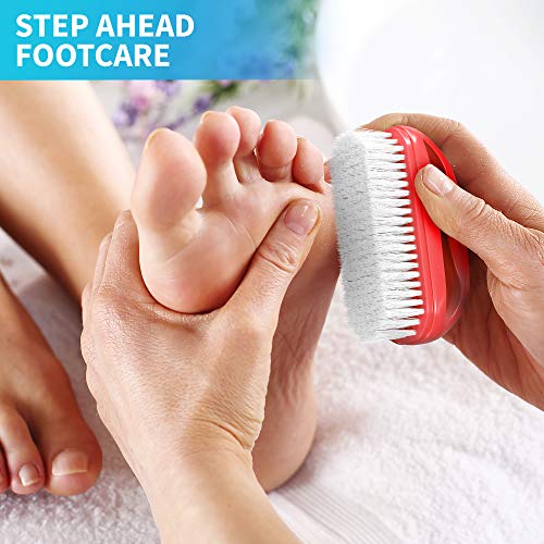 Konex Perfect-Grip Large Hand and Nail Brush 4" X 2-1/4" X 1-1/2" (Red)