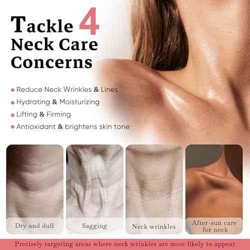 Neck Firming Mask with Collagen & Astaxanthin, 2 in 1 Anti-Wrinkle Neck Sheet Mask Set, Deep Hydration, Skin Tightening, Lifting & Moisturizing Care Patches for Daily Use & Travel, 5 Pack