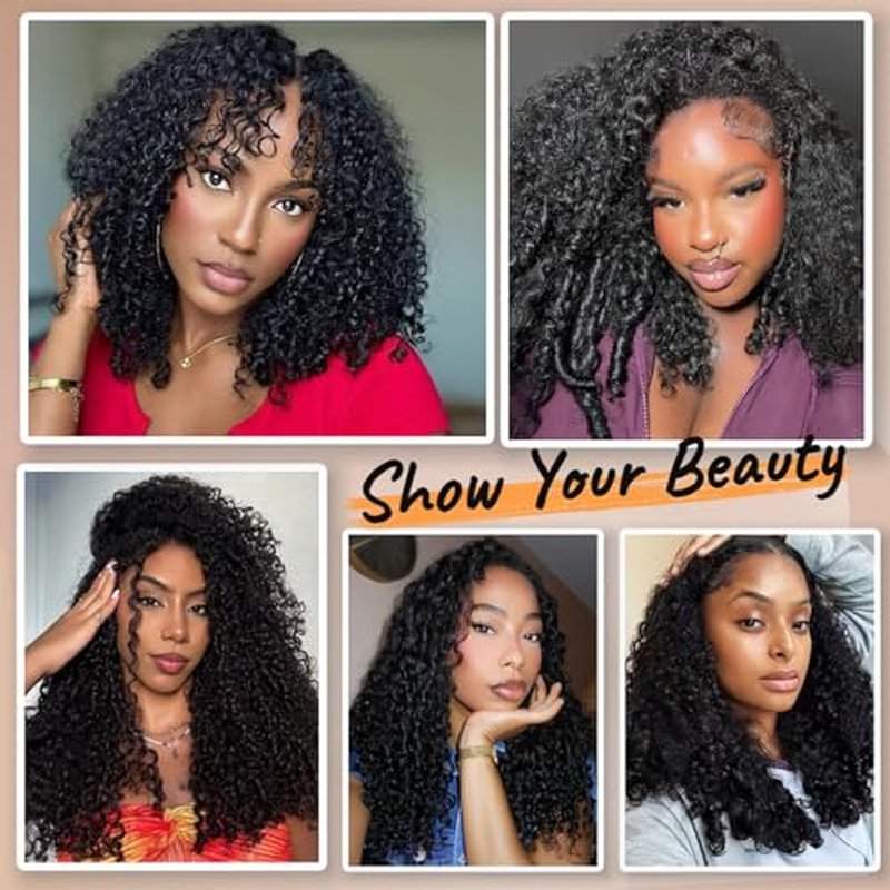 INFASHION 14A Burmese Curly Bundles Human Hair 14 16 18 Inches, 100% Unprocessed Virgin Curly Hair 3 Bundles for Women, 3C4A Water Wave Human Hair Bundles with Spiral Curly End Natural Black Color