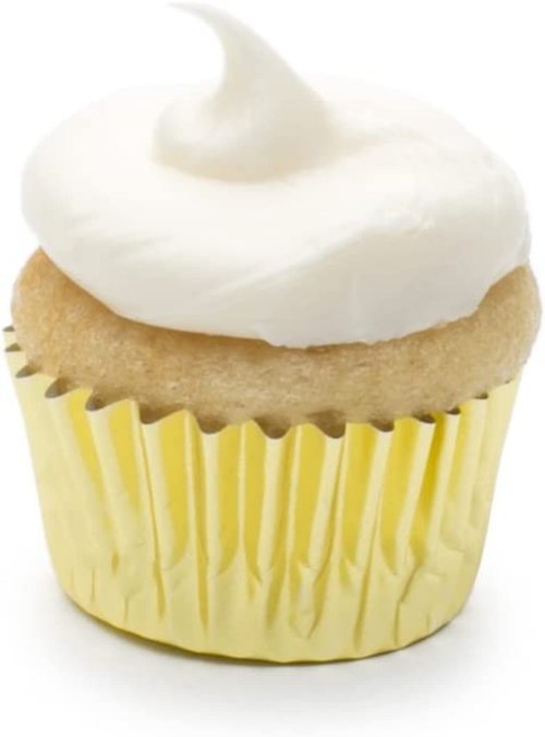 Fox Run Gold Foil Muffin and Cupcake Liners, Set of 48, Mini Size Wrappers