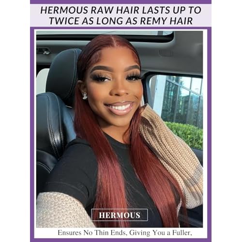 13A Double Drawn Reddish Brown Straight Human Hair Bundles, Full and Thick Copper Red 100% Brazilian Raw Hair 3 Weave Auburn Colored 33B Brownish Straight Bundles 10 12 14 Inch Sew In