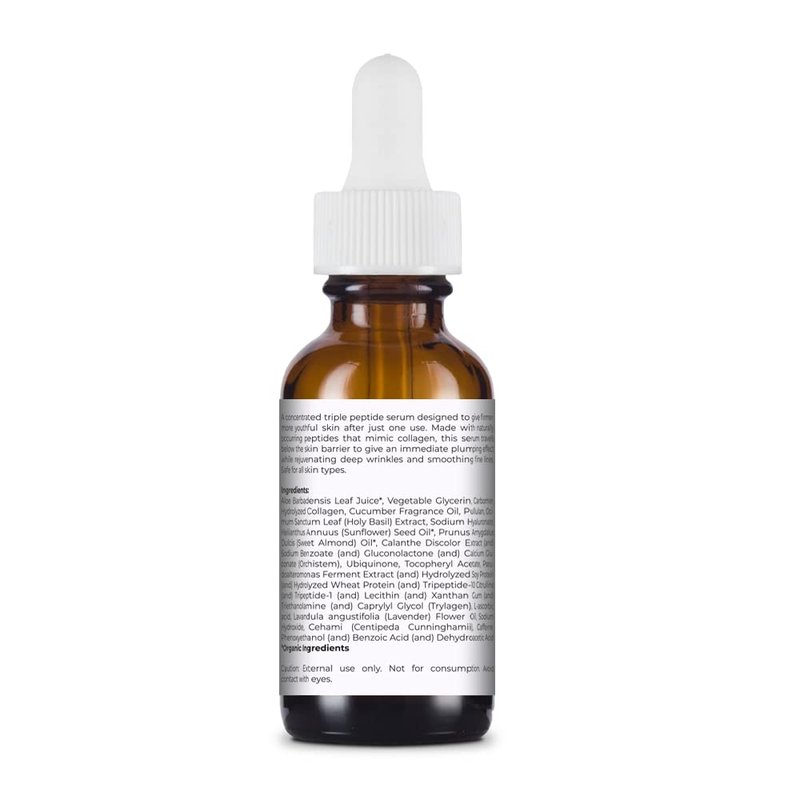 Collagen Peptides Serum for Face - Skin Tightening Serum and Anti-Aging - Dark Circles Under Eye and Acne Scar Treatment - Face Care Hydrating Serum with Collagen Boost and Moisturizer (1oz)