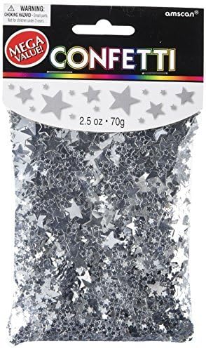 Silver Metallic Star Confetti - 2.5 oz. (1 Count) ? Fun & Shiny Decoration for Parties and Events