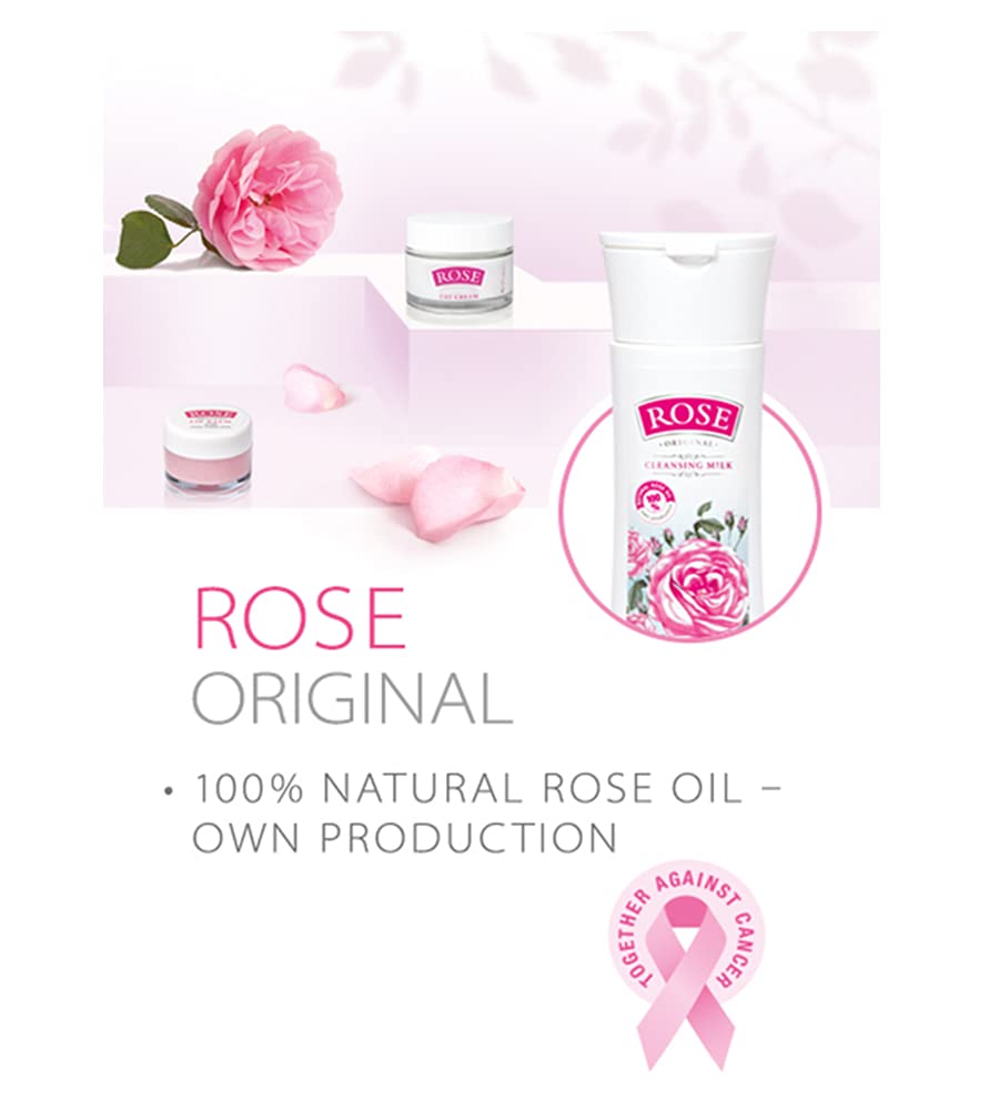 Rose Bulgarian Revitalizing Hair Care 3 Piece Gift Set - Natural Rose Shampoo, Hair Conditioner, Hand Cream