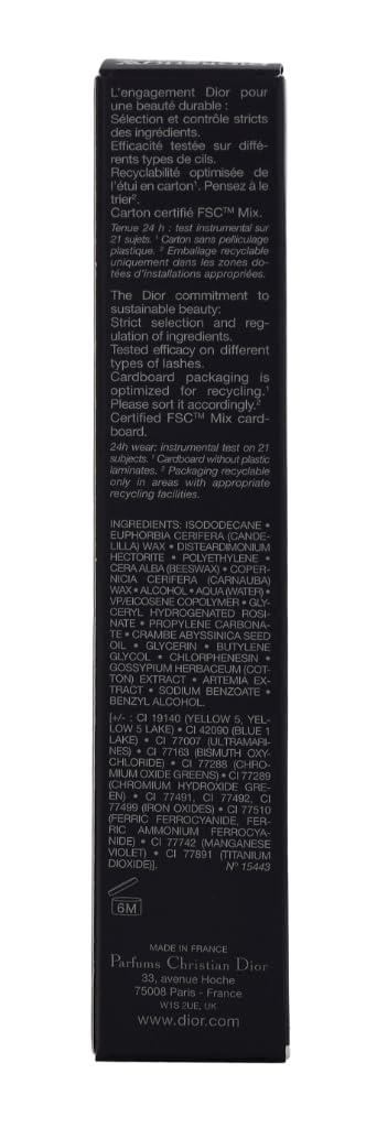 Dior Diorshow Iconic Overcurl Waterproof Mascara - 10 ML | Long-Lasting Volume & Curl