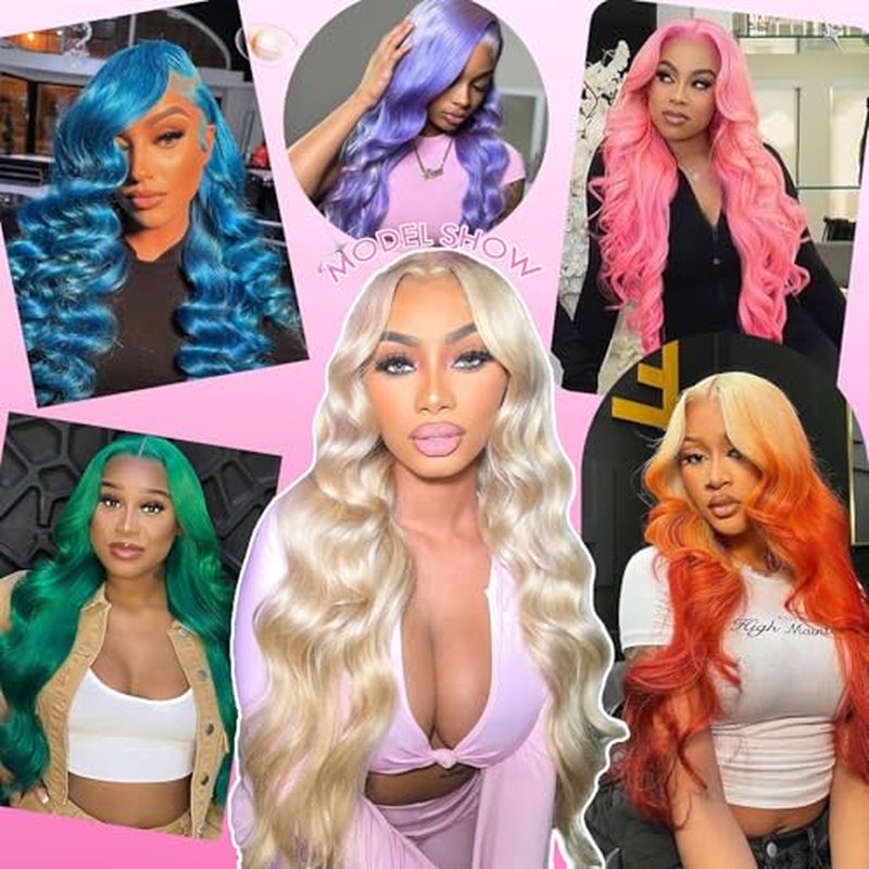 30 Inch 613 Lace Front Wig Human Hair 200 Density Blonde Wig Human Hair Body Wave Lace Front Wigs Human Hair Pre Plucked 613 13X4 HD Lace Frontal Wigs Human Hair for Women Natural Hairline