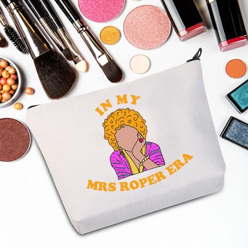 JNIAP Mrs.Roper Makeup Bag Mr Roper And Mrs Ropers Gifts In My Mrs Roper Era Gifts Sitcom Inspired Zipper Pouch (Mrs Roper Era)