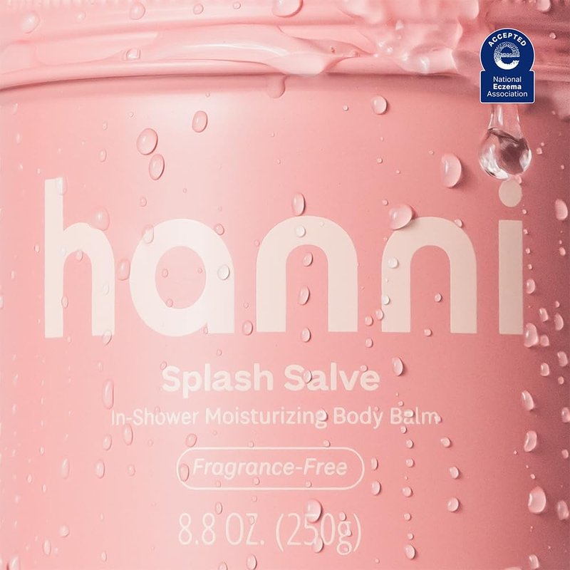 HANNI Splash Salve Body Mask, In-Shower Moisturizer with Coconut, Jojoba, Shea Butter & Glycerin, Deep Conditioning for All Skin Types, FRAGRANCE-FREE, 250 mL / 8.8 oz