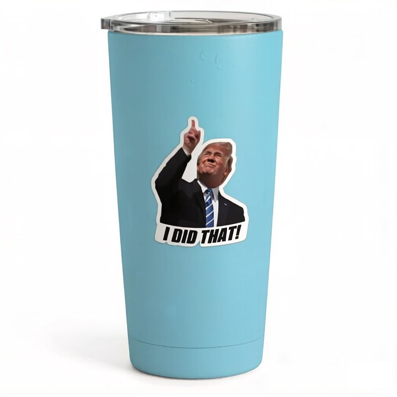 100pcs Trump I Did that Stickers, 2" I Did that Trump Sticker, Anti Trump Stickers, Donald Trump Gas Pump Stickers