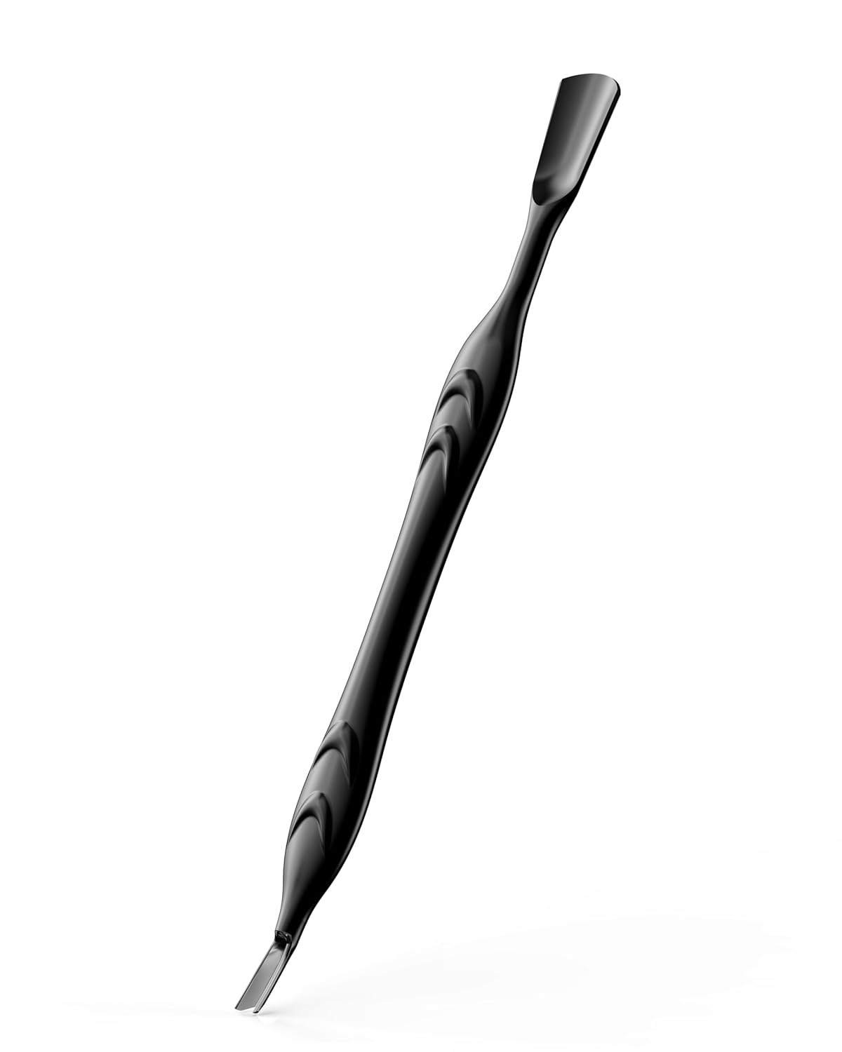 FERYES Cuticle Pusher with Fork, 2-in-1 Cuticle Trimmer Nail Care Tool, Stainless Steel Cuticle Remover Tool for Manicures and Pedicures - Silver