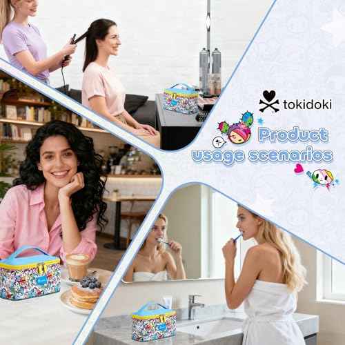 Tokidoki Official Licensed Travel Makeup Bags Toiletry Bags for Women Cosmetic Organizer Bag Large Capacity Travel Makeup Case Organizer