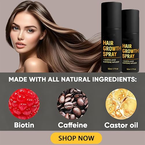 Hair Growth Spray,2025 New Promotes Thicker Fuller Hair For Women & Men Natural Hair Serum for Hair Boost Nourishing (1 Set)