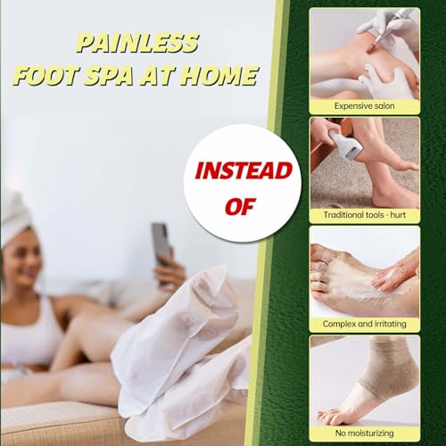 Foot Peeling Mask, Natural Exfoliating Foot Mask, Dead Skin Callus Remover Repair Heels, Hydrating Foot Care for Dry Cracked Feet£¨3 PacK£©