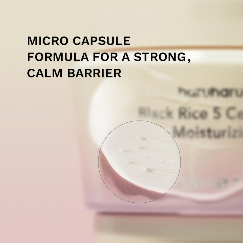 HARUHARU wonder Black Rice 5 Ceramide Barrier Moisturizing Cream 1.69 fl oz, Barrier Repair, Ceramides, Dry Skin Care, Long-Lasting Hydration, Soothing Nourishing, Lightweight, Vegan