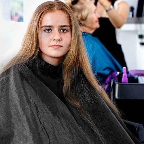 SATINIOR 6 Pcs Professional Salon Barber Capes Waterproof Hair Cutting Capes with Neck Duster and Combs Brush with Adjustable Snap Closure for Women Men Hair Stylist Salon Barbershop Hairdressing