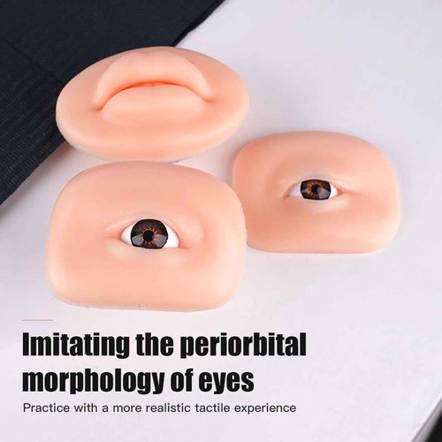 Dragonhawk Beginner Eye Tattoo Practice Fake Skin - Ideal for Artists and Apprentices