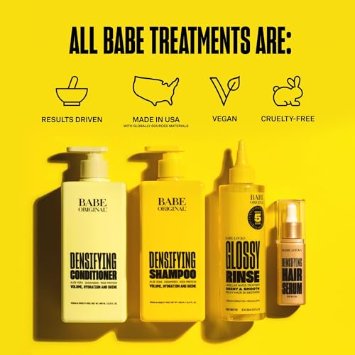 Babe Original Locks Densifying Hair Serum for Men and Women, Promotes Thickness in Thinning Hair & Hair Loss