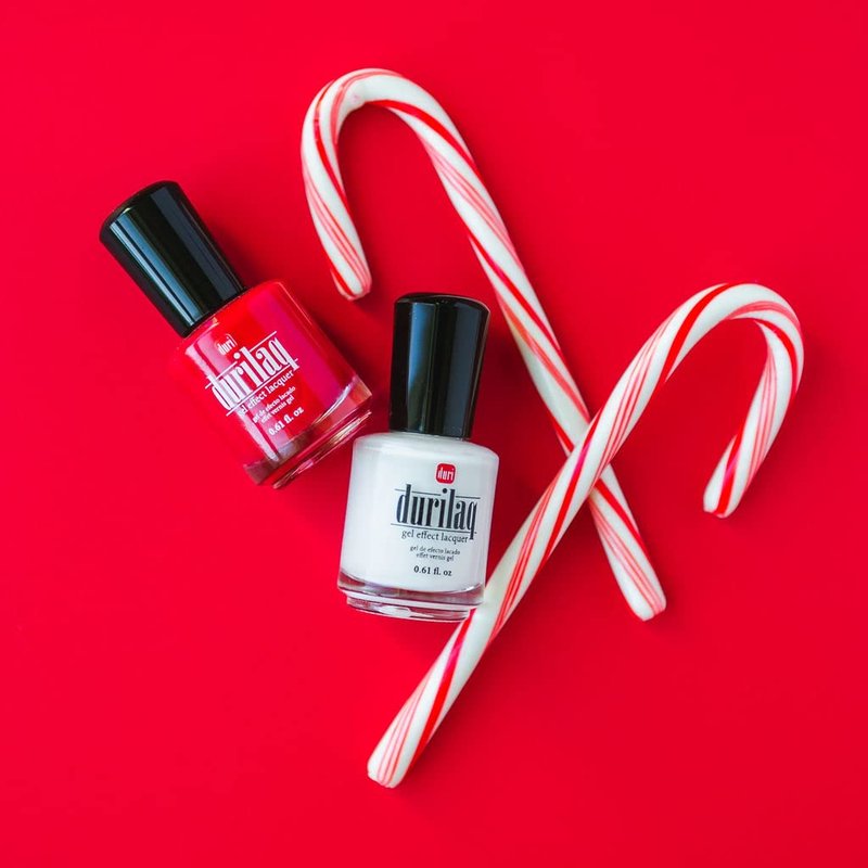 Durilaq Gel Effect Lacquer - Pure White Opaque Nail Polish | Long-Lasting Glossy Finish, 0.61 Fl Oz