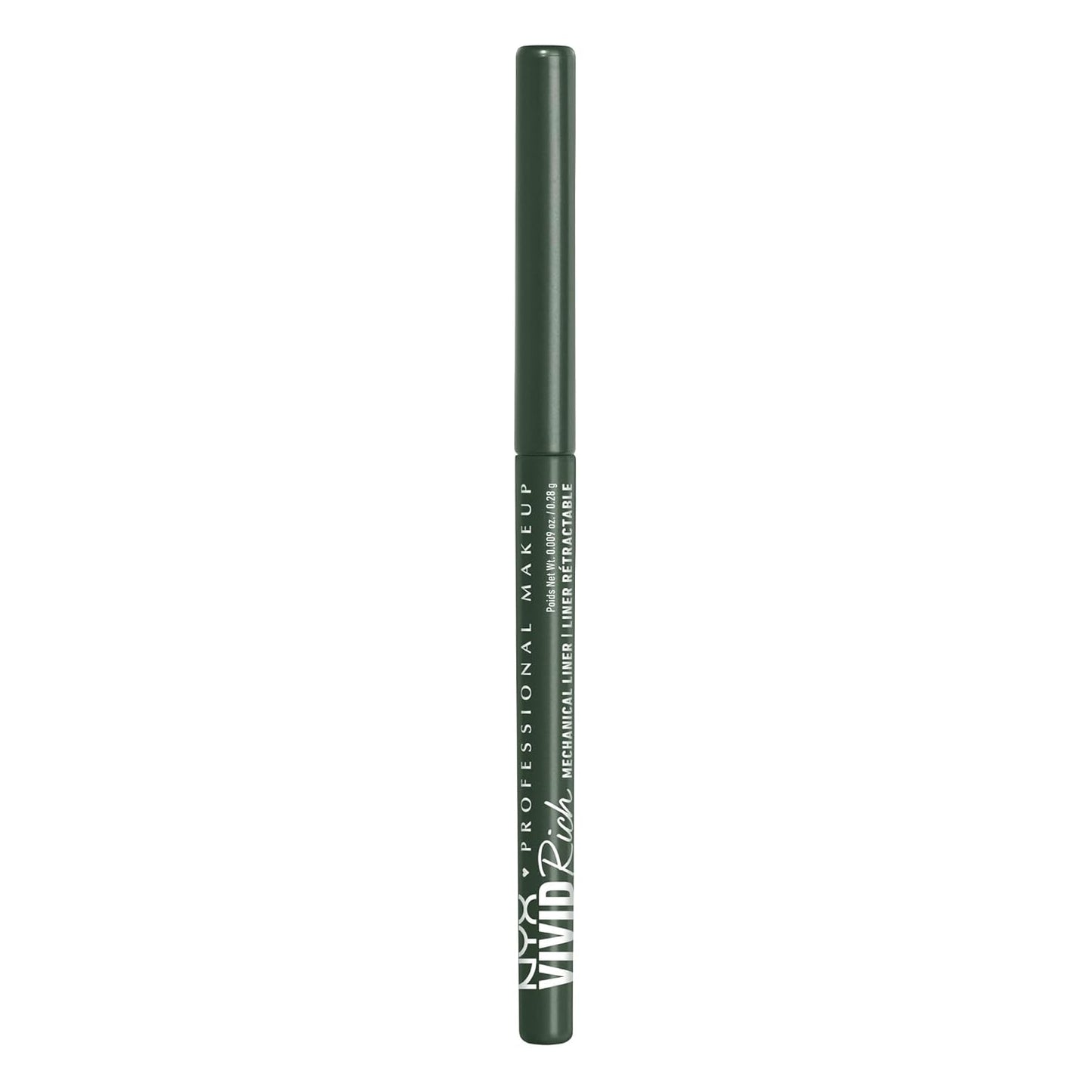NYX PROFESSIONAL MAKEUP Mechanical Eye Pencil, Vivid Rich Mechanical, Creamy Retractable Eyeliner - Emerald Empire, Emerald Green Eyeliner