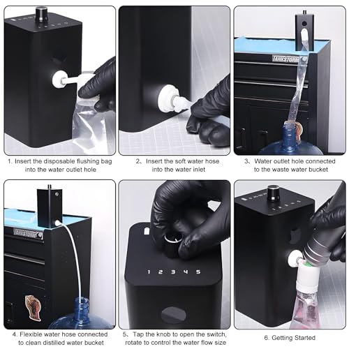 Tattoo Needle Cleaner Ink Washer,Automatic Sensing,Tattoo Cartridge Needles Cleaning Machine,Rinse Tattoo Needle Cartridges Ink,Tattoo Supplies,Suitable for Tattoo Beginners and Artists (PINK)