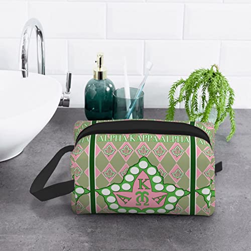 Cosmetic Bag Travel Toiletry Bags With Handle Strap Portable Waterproof Makeup Bag Pouch Organizer Sorority Gifts For Women Sister