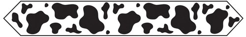Printed Cow Print Table Runner Party Accessory (1 count) (1/Pkg)