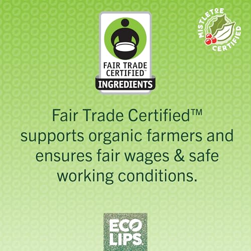 Eco Lips Novelty Plastic Candy Cane Gift Set for Holidays & Christmas Gifts, Stocking Stuffers | Mongo Kiss Organic Lip Balm 3-count Gift Set