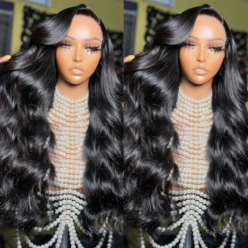 Body Wave Lace Front Wig - Human Hair, 30 Inch, 13x4 HD Transparent Lace, Glueless, Pre Plucked, 180% Density