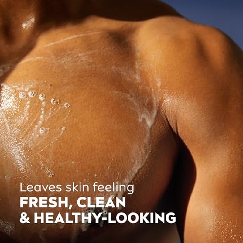 NIVEA Men Active Clean Body Wash with Natural Charcoal for Normal to Oily Skin, 3-in-1 Charcoal Body Wash, Face and Hair, Draws Out Dirt and Impurities, 16.9 Fl Oz Bottle, Pack of 3