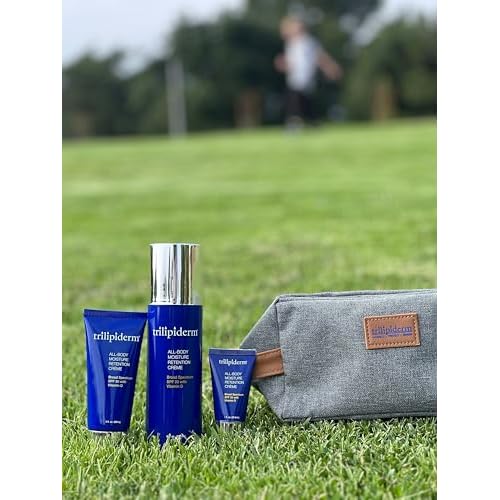 Trilipiderm All-Body Moisture Retention Cr?me with SPF 30, Vitamin D - 8oz Airless Pump Sunscreen