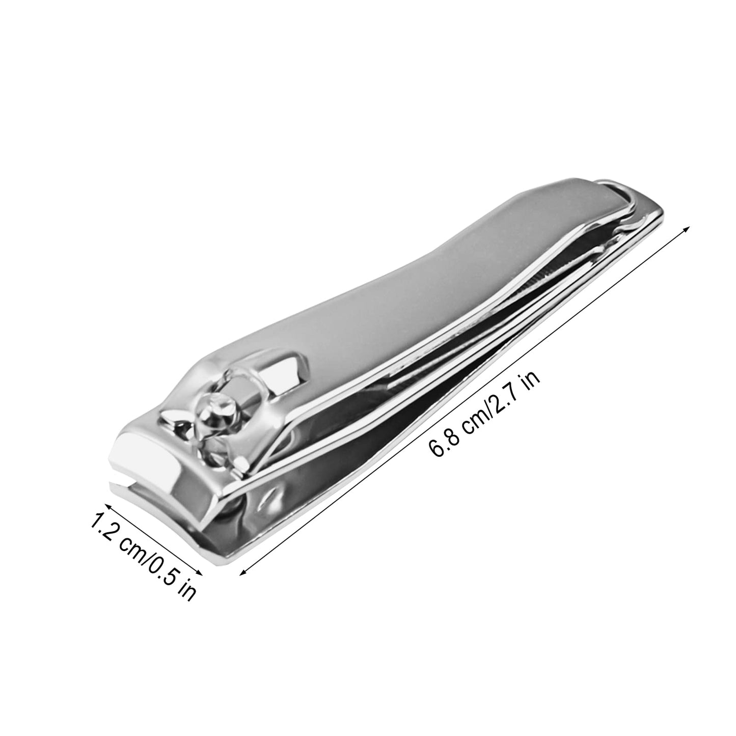 Individually Wrapped Nail Clippers Stainless Steel Fingernail Clippers Bulk, Sturdy Toenail Clippers Thick Nail Tip Cutter Trimmer for Homeless/Men and Women/Hotel 6.8cm X 1.2cm (Set of 50)