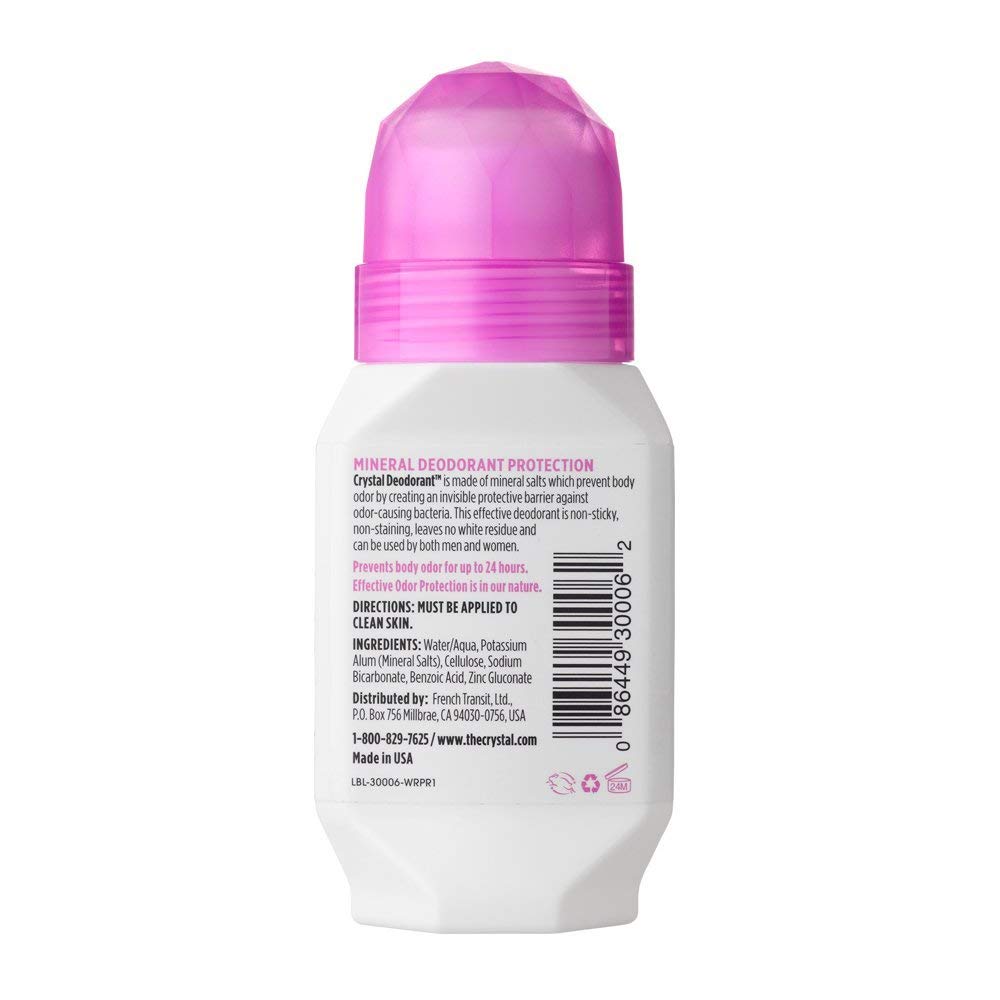 Crystal Deodorant Roll-On 2.25Oz(8 Pack)