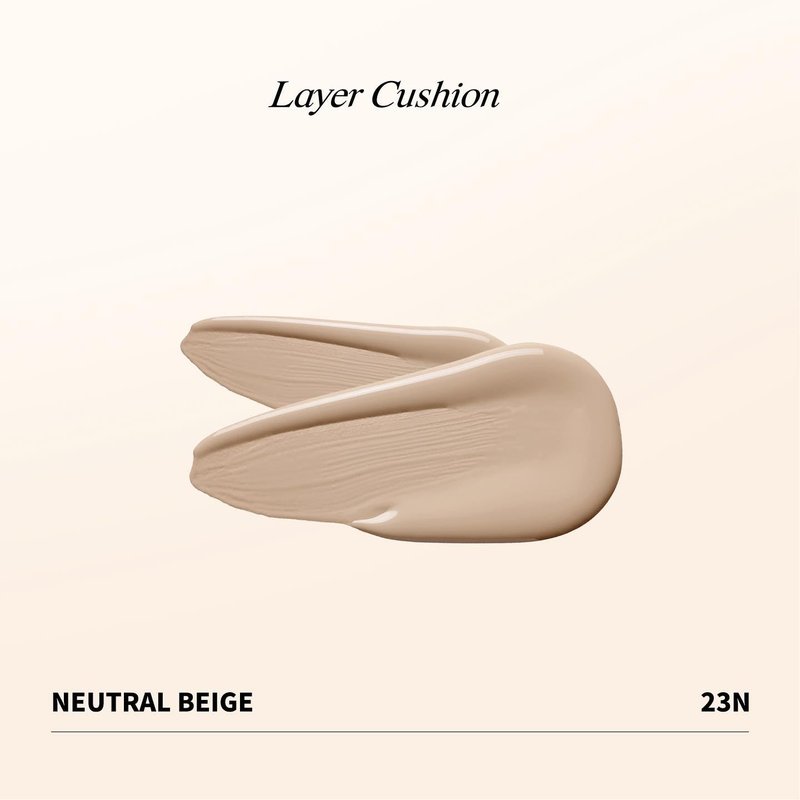 Heart Percent Dote on Mood Layer Cushion SPF 50+/PA+++ with Refill, Satin Glow Silky Flawless Finish Full Coverage Advanced Skincare Foundation (#23N)