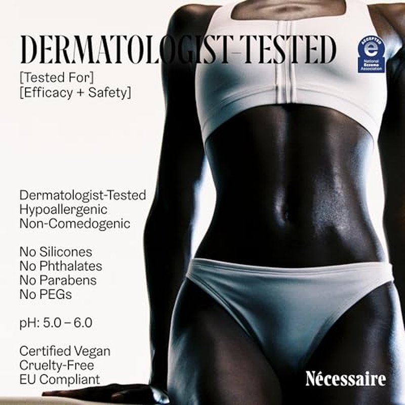 N?cessaire The Body Cream ? Fragrance-Free Barrier Repair Body Moisturizer with Niacinamide, Ceramides & Hyaluronic Acid ? Rich Hydration for Dry, Sensitive Skin ? Dermatologist-Tested ? 6.8 oz