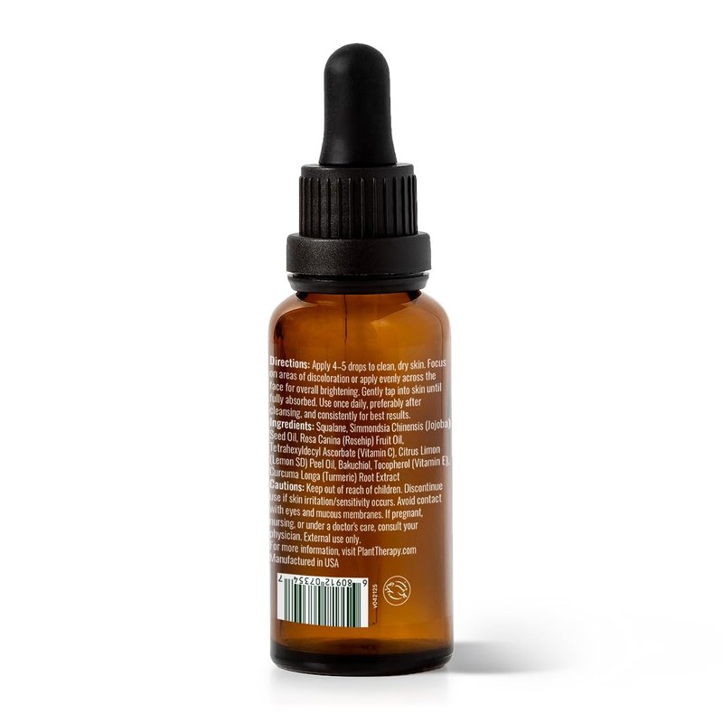 Plant Therapy Dark Spot Facial Oil 30 mL (1 oz) Visibly Reduces the Look of Dark Spots, and Scars, Promotes a More Even, Brighter-Looking Tone, Includes Vitamin C, Turmeric, and Squalane