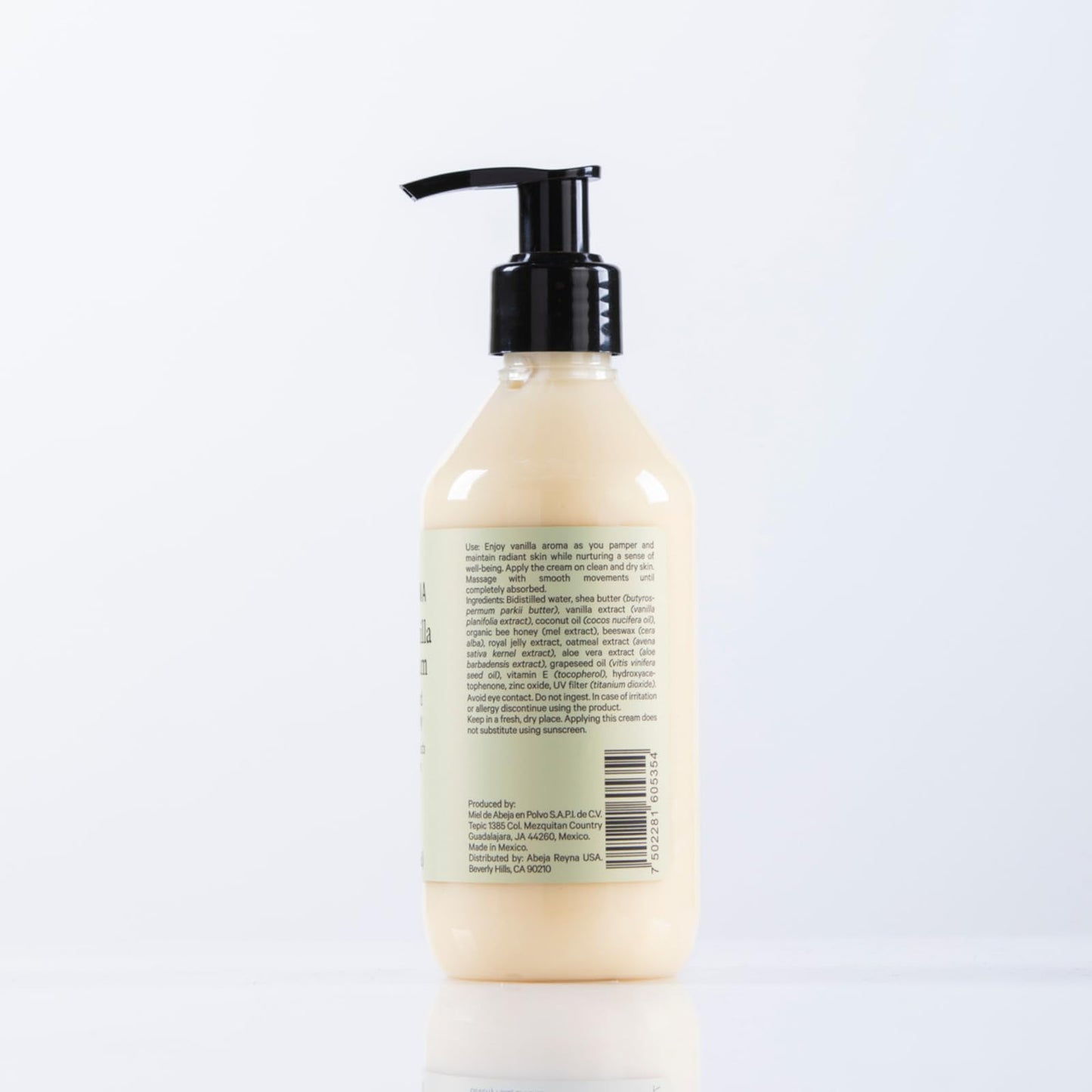 ABEJA REYNA Mayan Vanilla Body Cream with Royal Jelly & Organic Honey 250ml