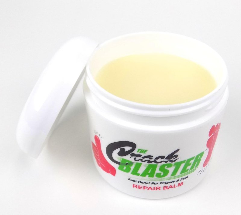 Crack Blaster Repair Balm - Lanolin Based Thick Moisturizing Balm for Dry Skin, Heel Pain, Plantar Fasciitis, Athletes Foot - 4 OZ Original Formula!
