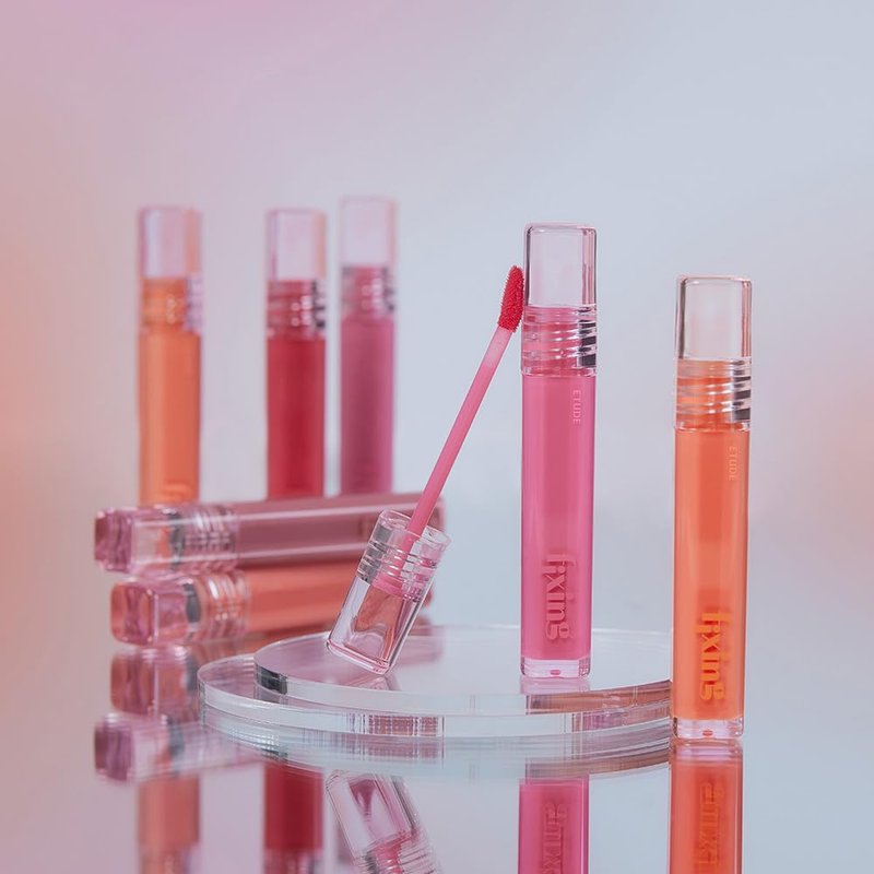 ETUDE Glow Fixing Tint #5 Mauvement | Non-sticky Glossy Shine Lip stain | Fills up with comfortable moisture | Tinting for dry lips, Korean makeup, Kbeauty