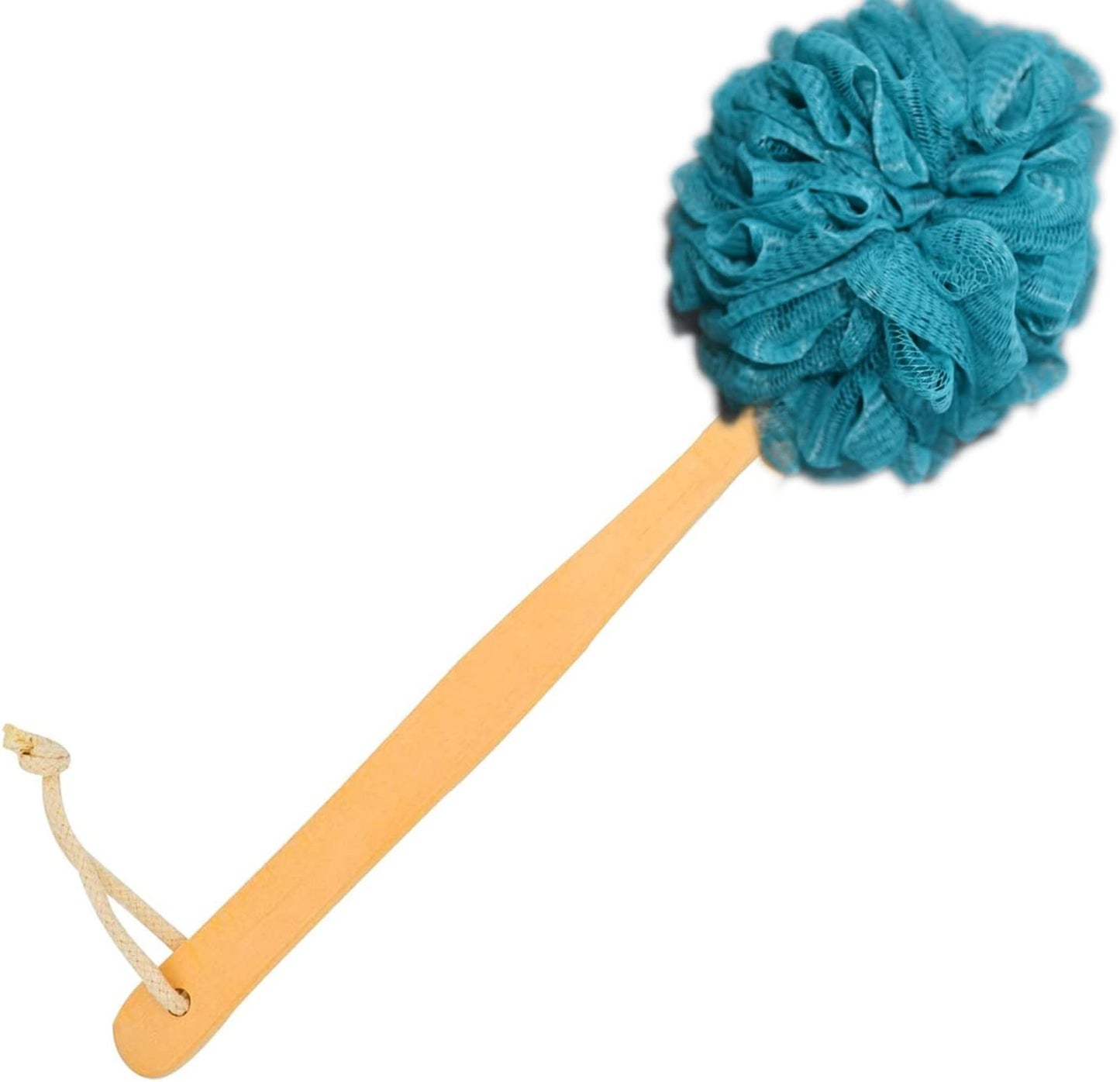 Loofah with Handle, Loofah on a Stick, Shower Sponge with Handle, Bath Brush, Shower Brush for Body, Back Scrubber for Shower, PE Soft Mesh Luffa for Men and Women