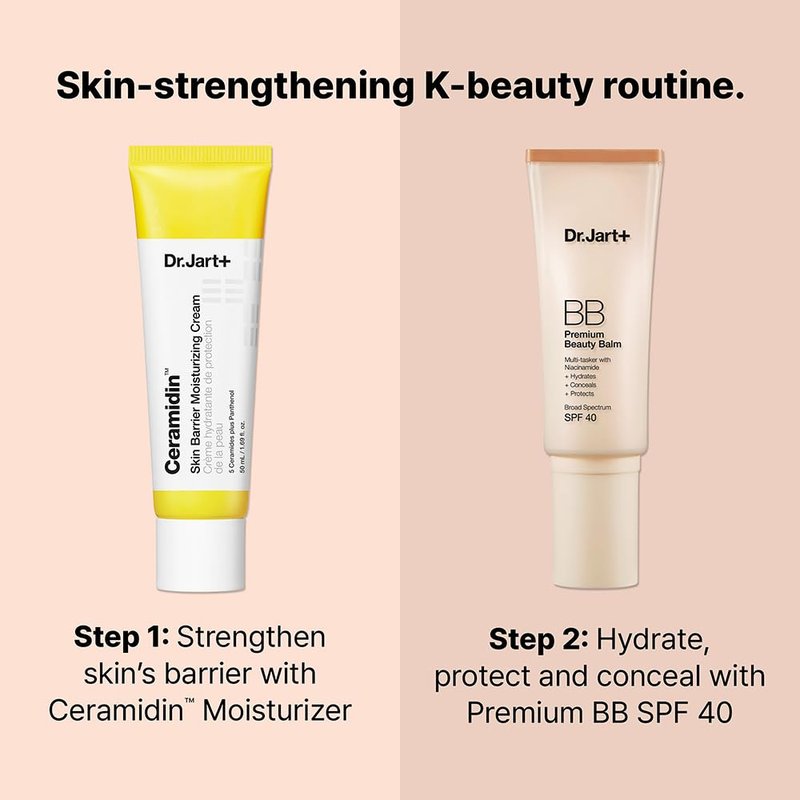 Dr.Jart+ Premium BB Korean Tinted Moisturizer with SPF 40 and Niacinamide | bb cream | Skin Tint | Korean Makeup, Deep Tan-Deep, 1.35 Fl Oz