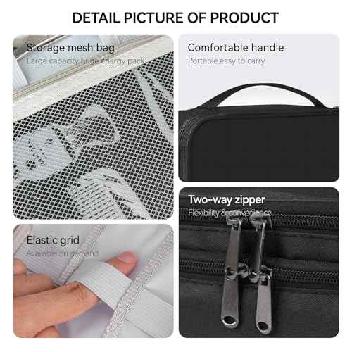 Barber Case Barber Tool Bags Barber clipper Bag Barber Cases for Clippers and Supplies Professional Barber Accessories Kit Hair Cutting Scissors Storage Bag Shaving Kits (Black)