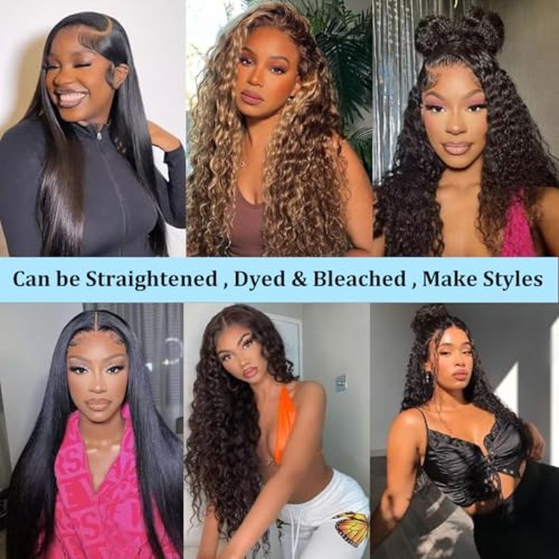 12A Deep Wave Human Hair Bundles 20 22 24 Inch Deep Curly Bundles Human Hair 100% Unprocessed Brazilian Virgin Weave 3 Bundles Double Weft