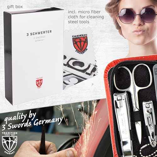 3 Swords Germany ? brand quality 8 piece manicure pedicure grooming kit set